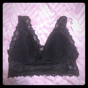 Lacy black bralette